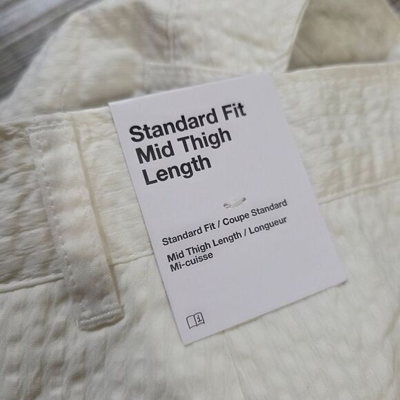 Nike Life Seersucker Off-White 6" Pleated Shorts HF6363-030 Men's 32 Medium New - Picture 11 of 12